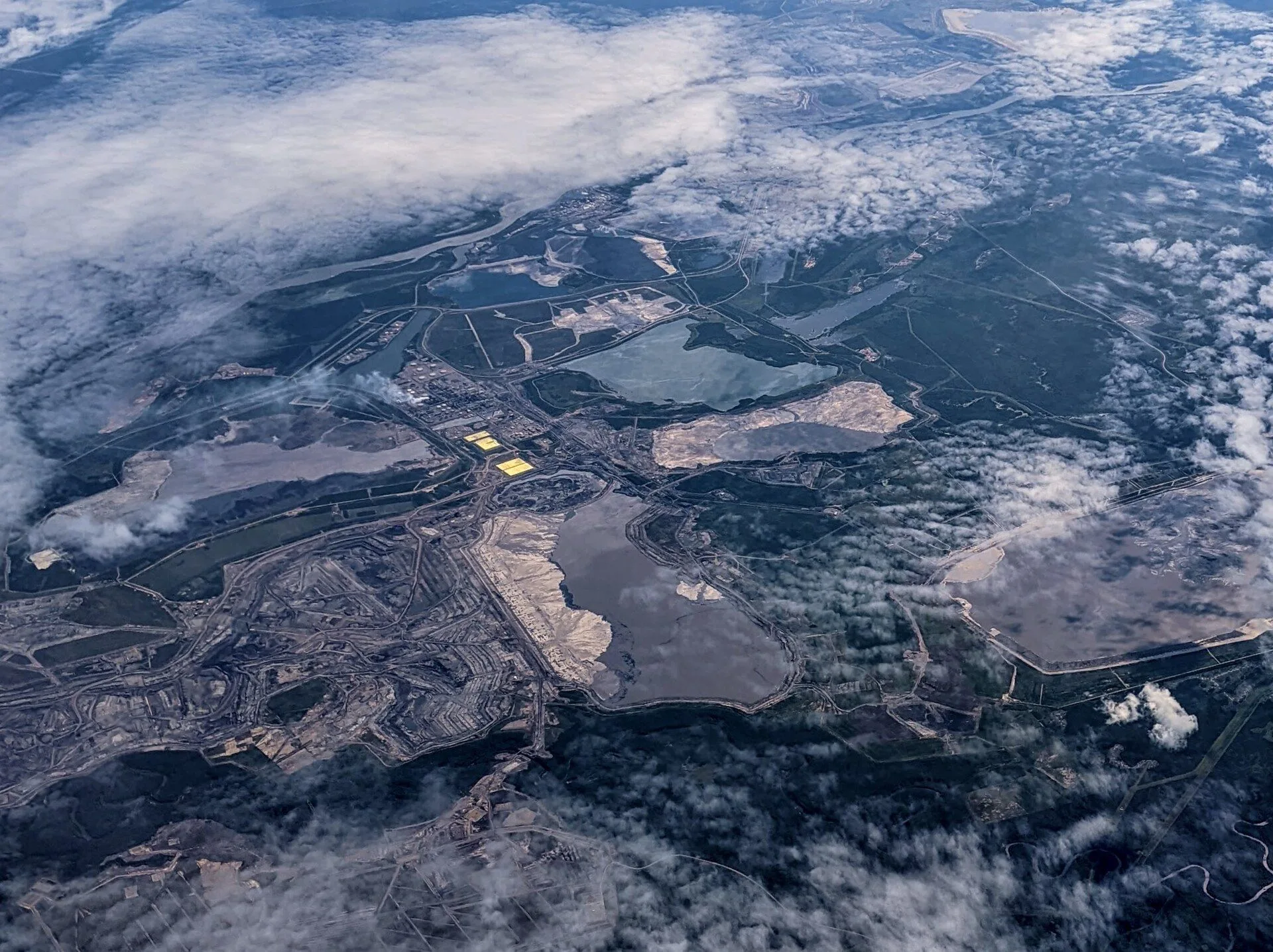 Syncrude oil sands mine works, Mildred Lake, Alberta