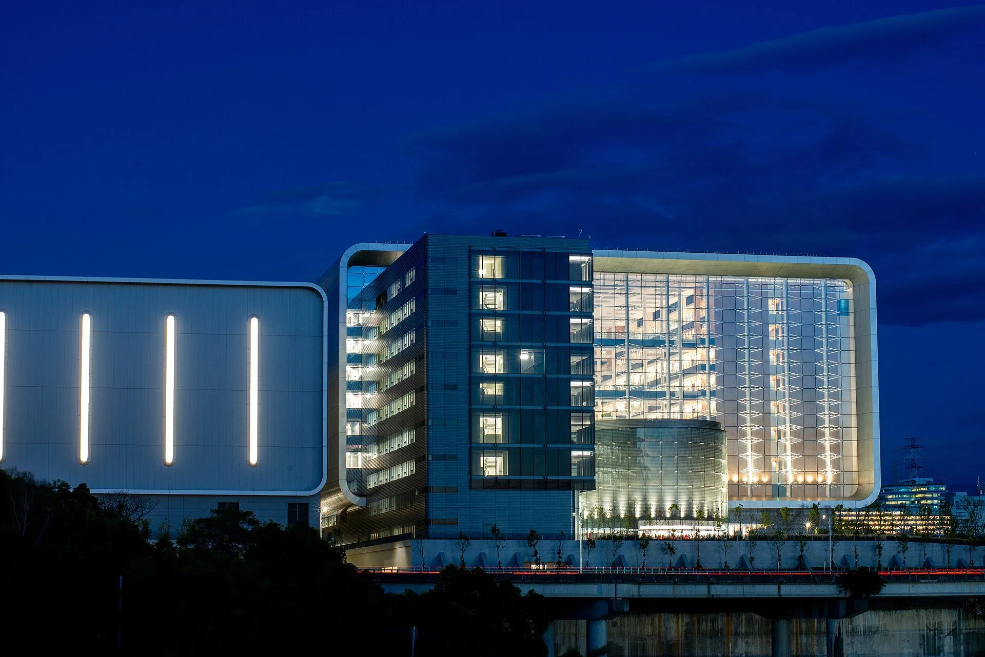 TSMC Global R＆D Center at night