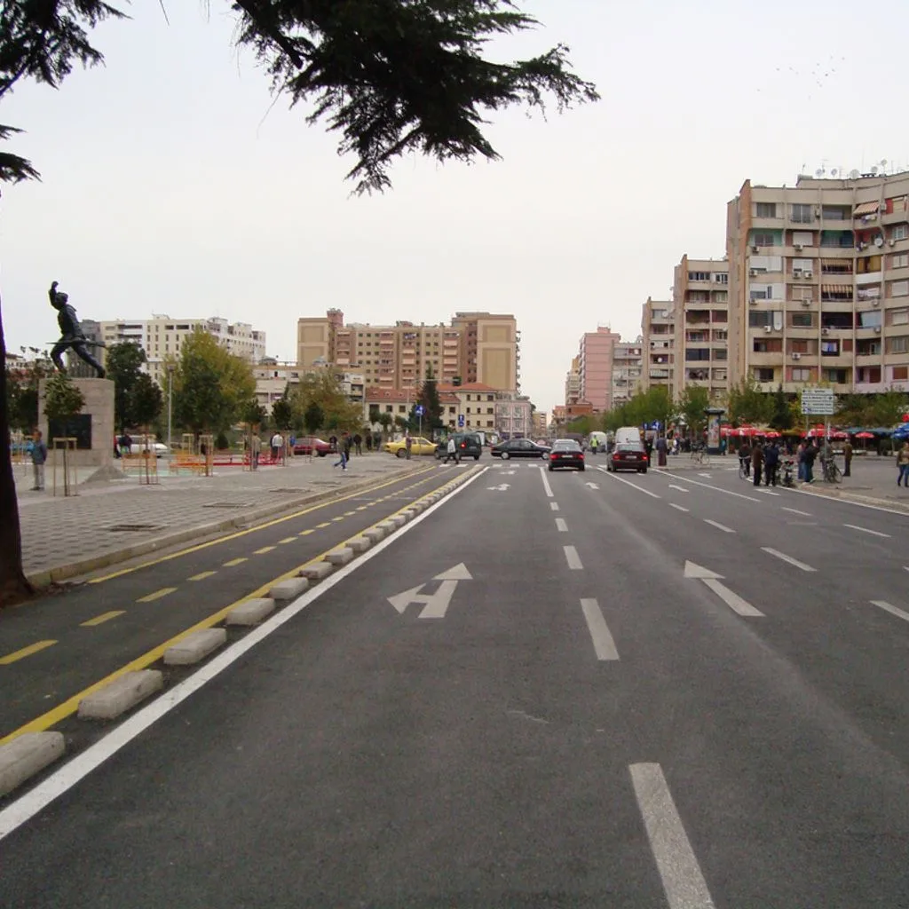 New Road in Tirana