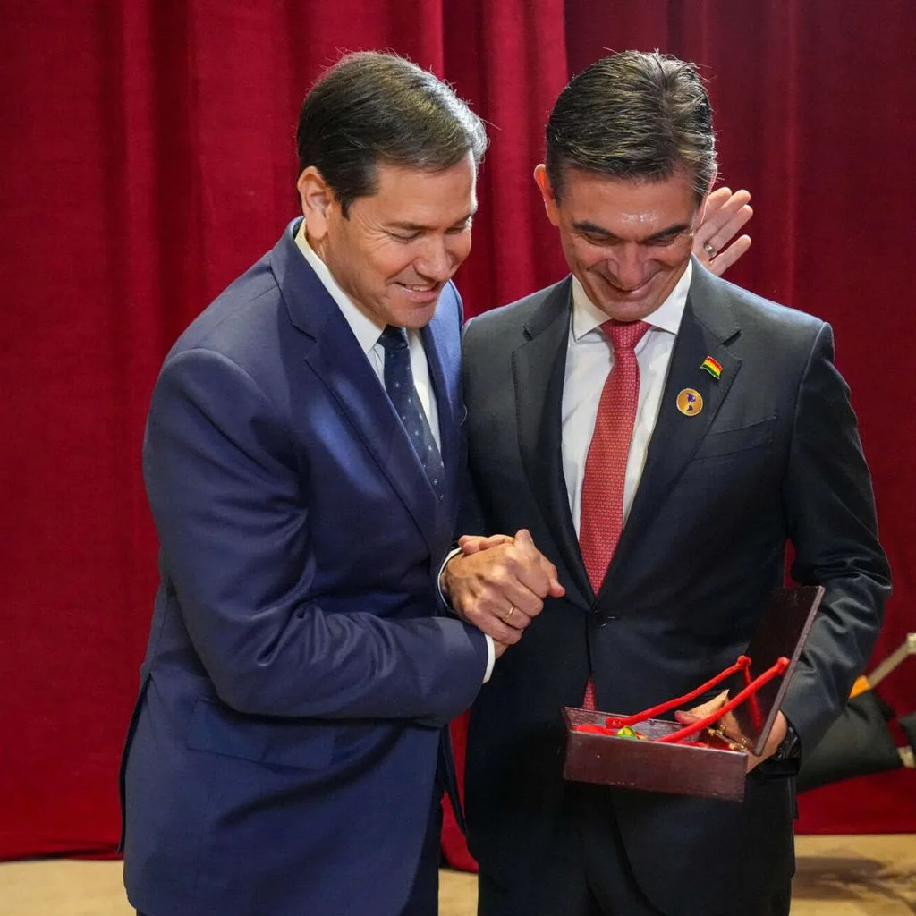 Marco Rubio and Rodrigo Paz