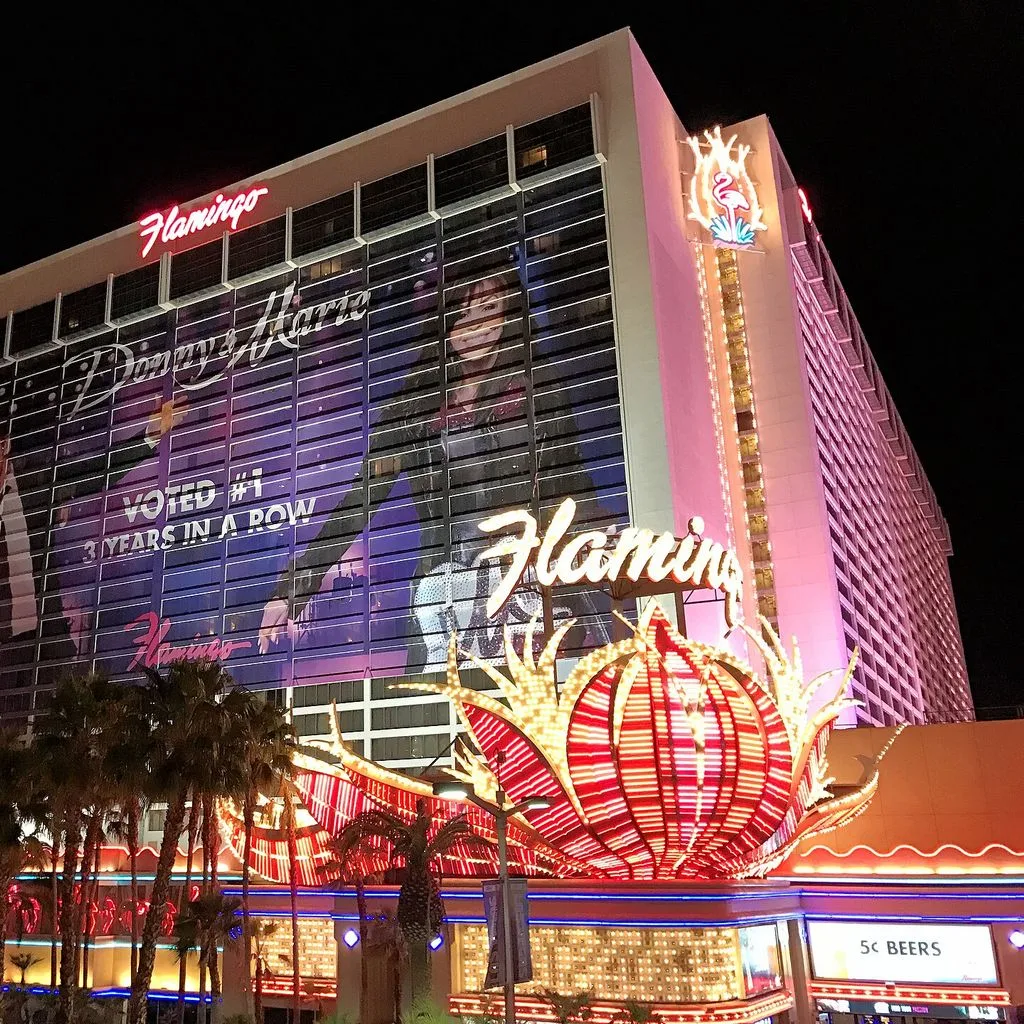 Flamingo Las Vegas at night