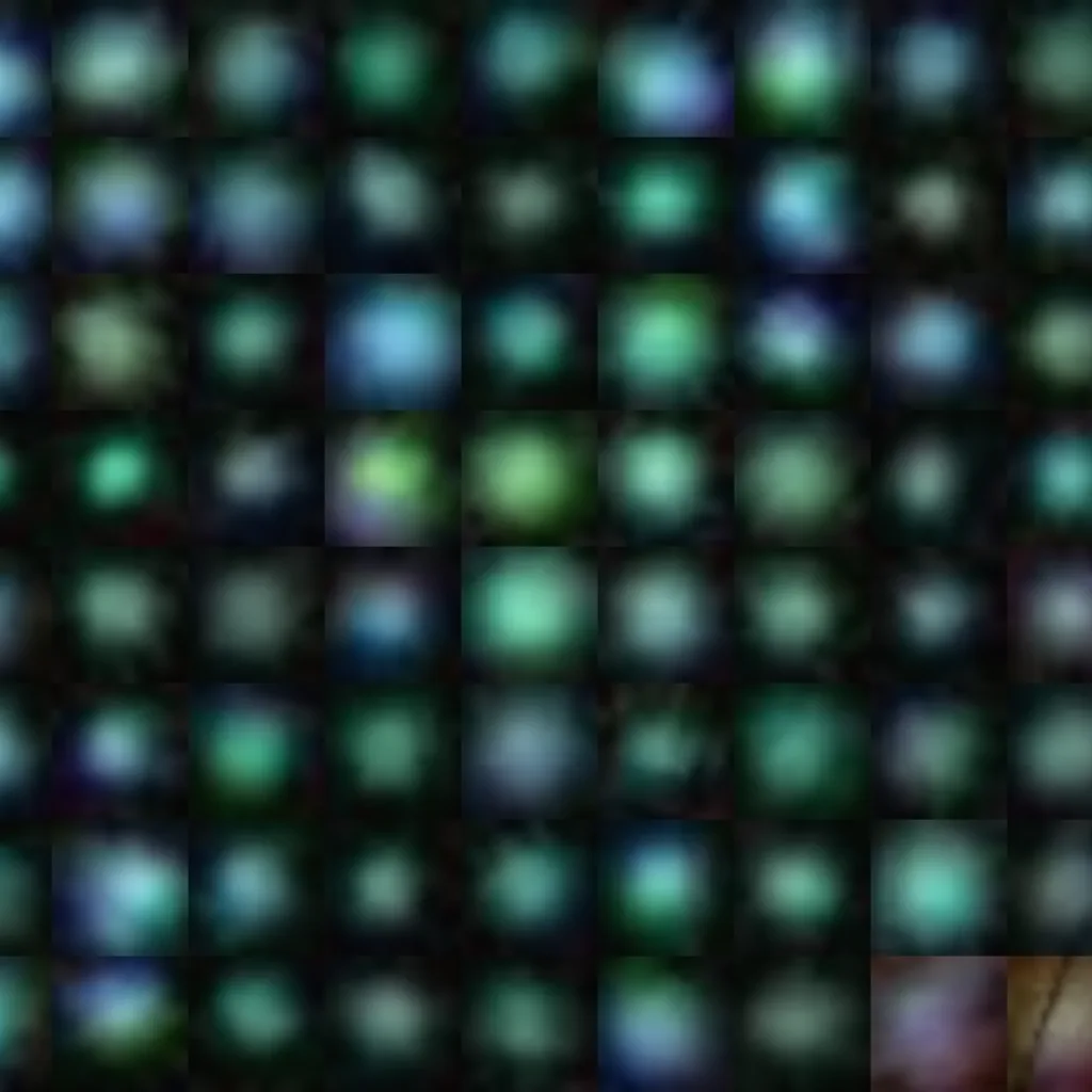 80 Green Pea galaxies