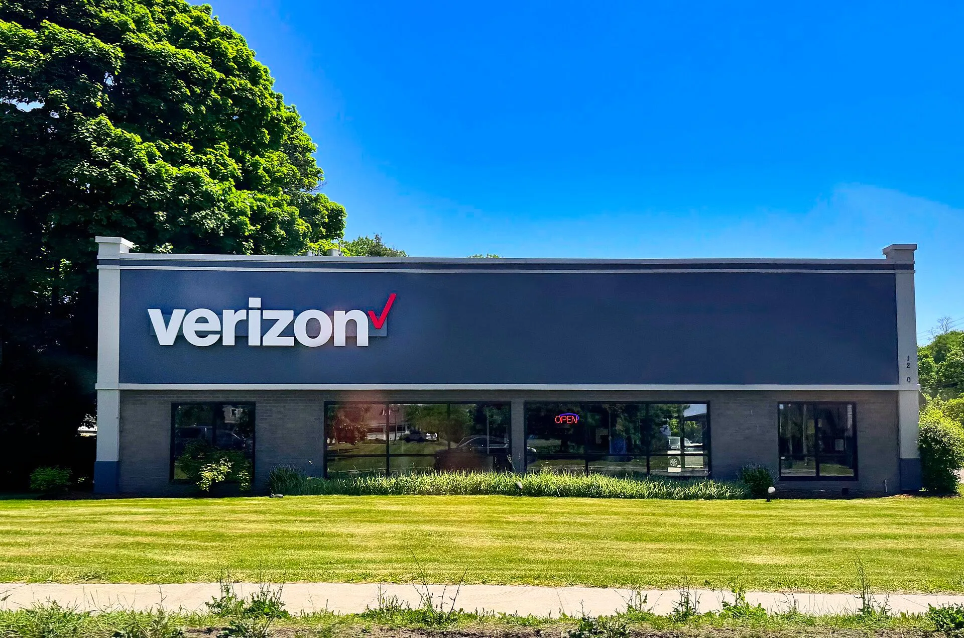 A modern Verizon retail store in Burlington, Vermont