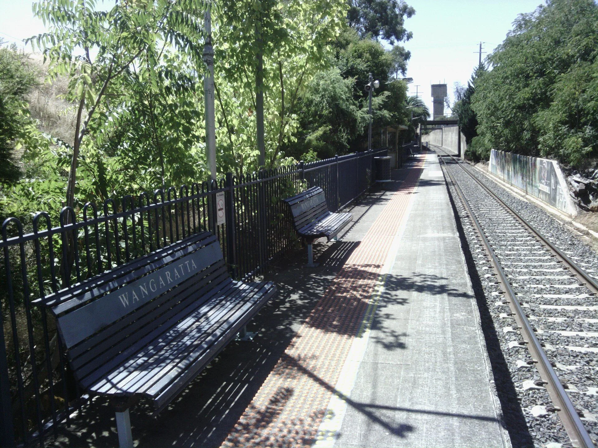 Wangaratta railway station eastern platform