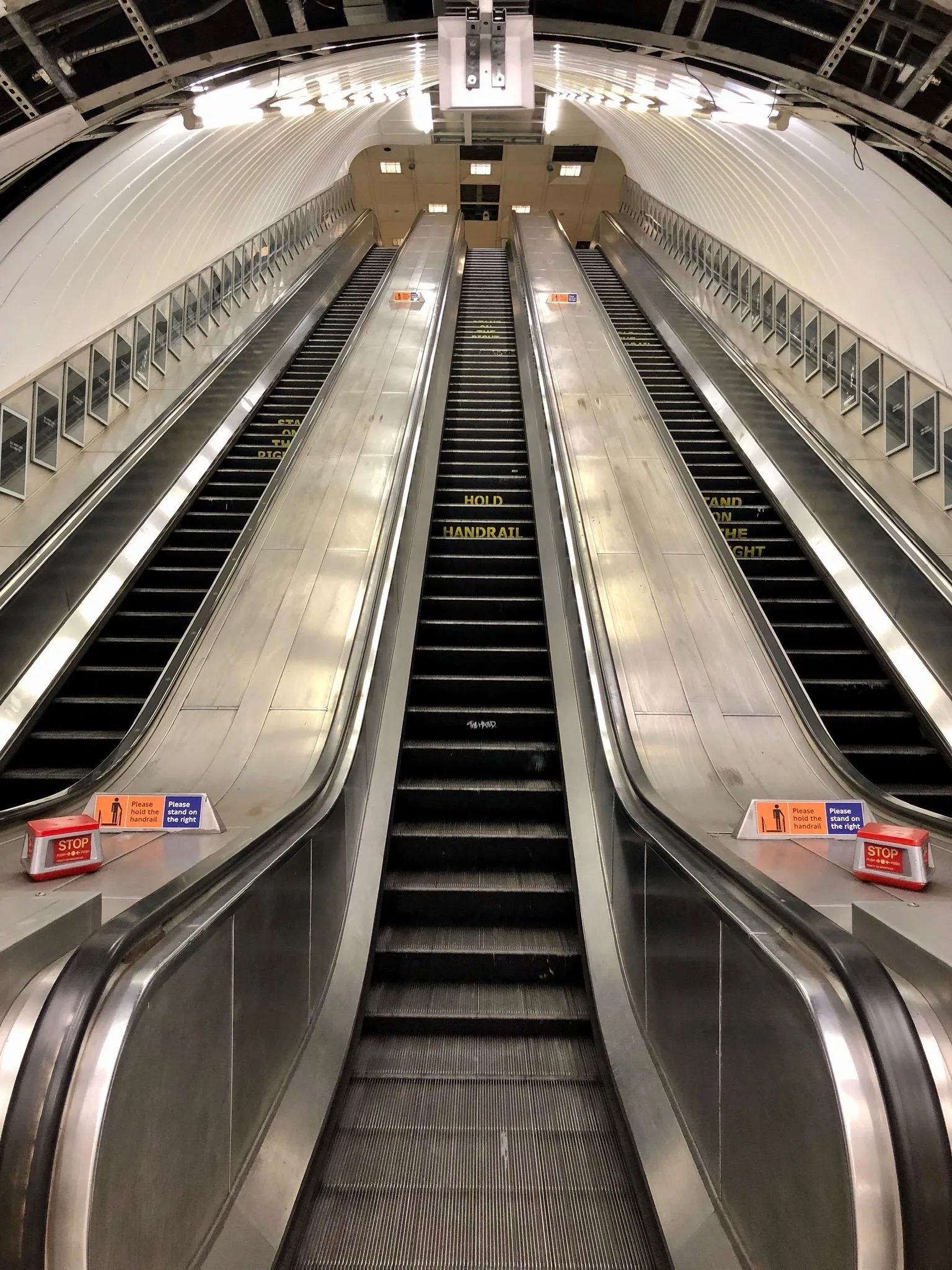 Escalators on the London Underground