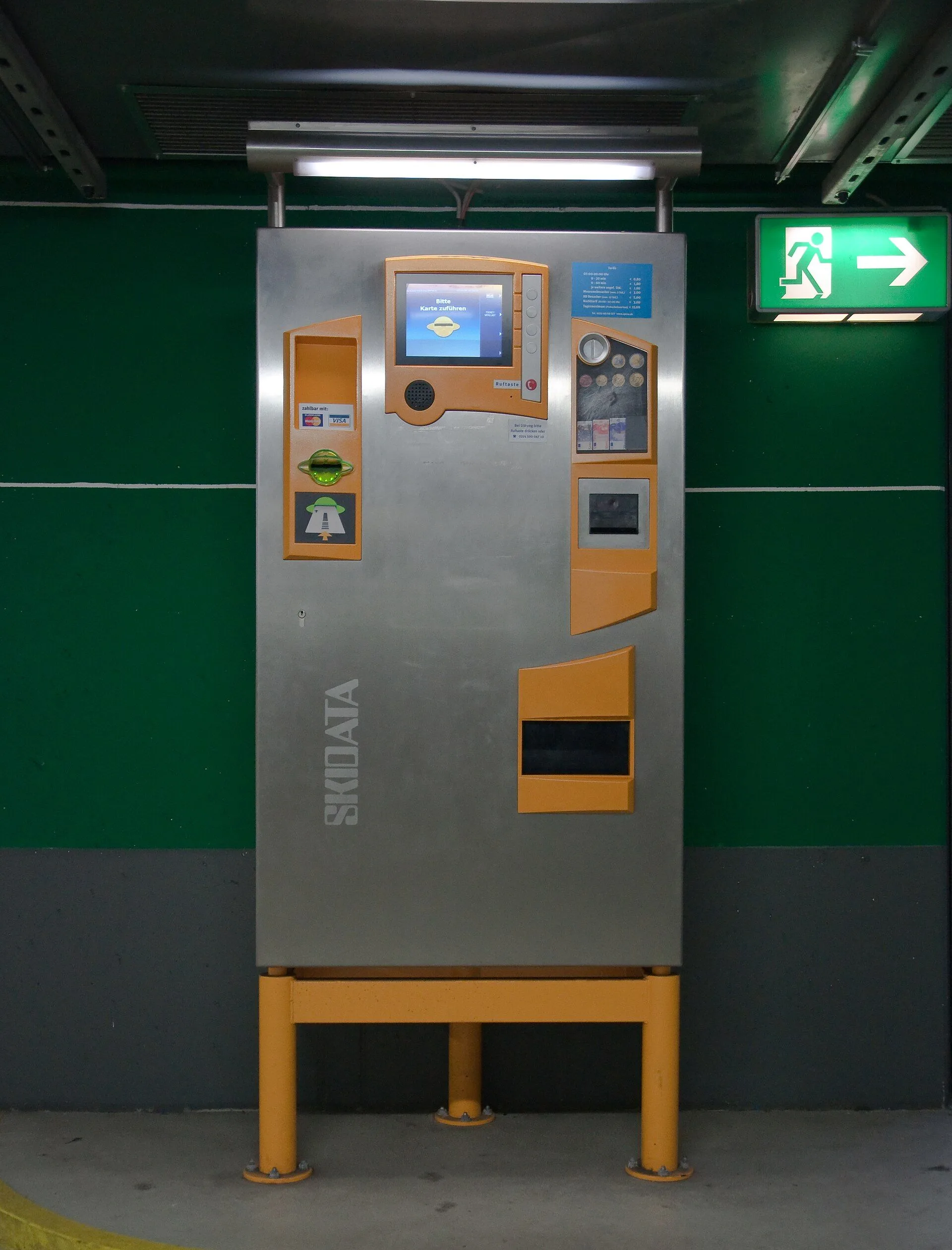 Parkscheinautomat Skidata
