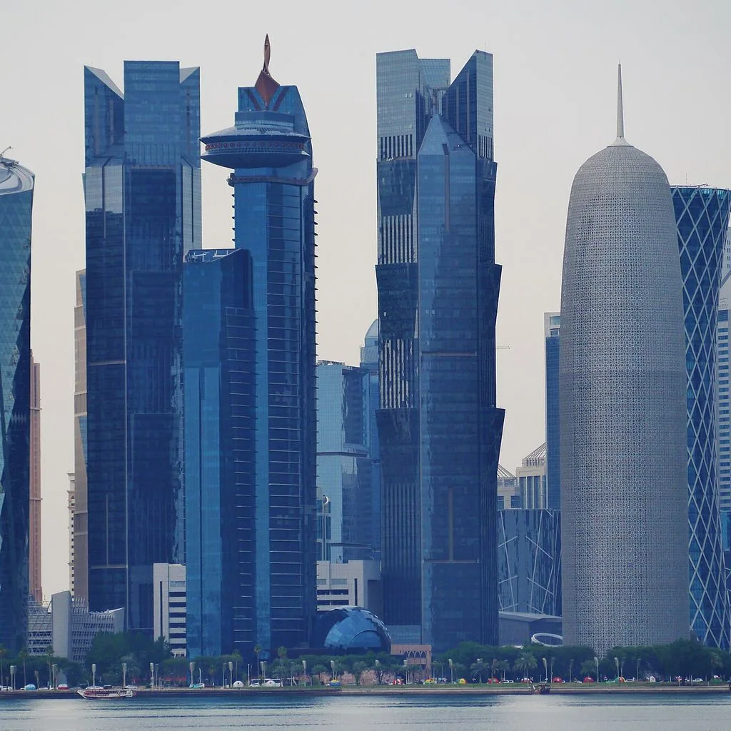 Doha Dhow Harbour Skyline View