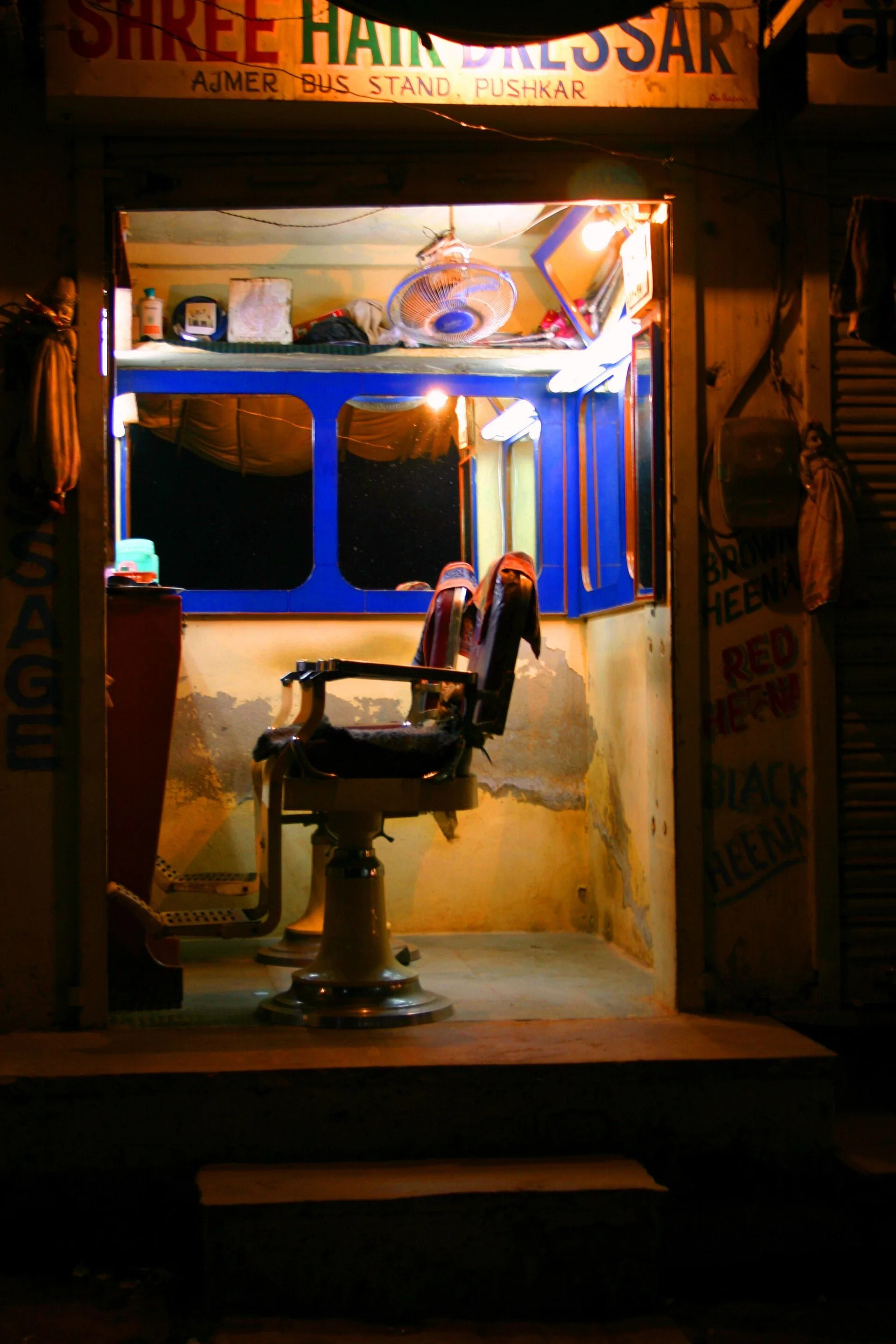 A Barber shop in Pushkar