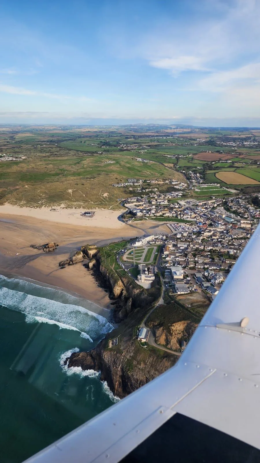 Perranporth from the air
