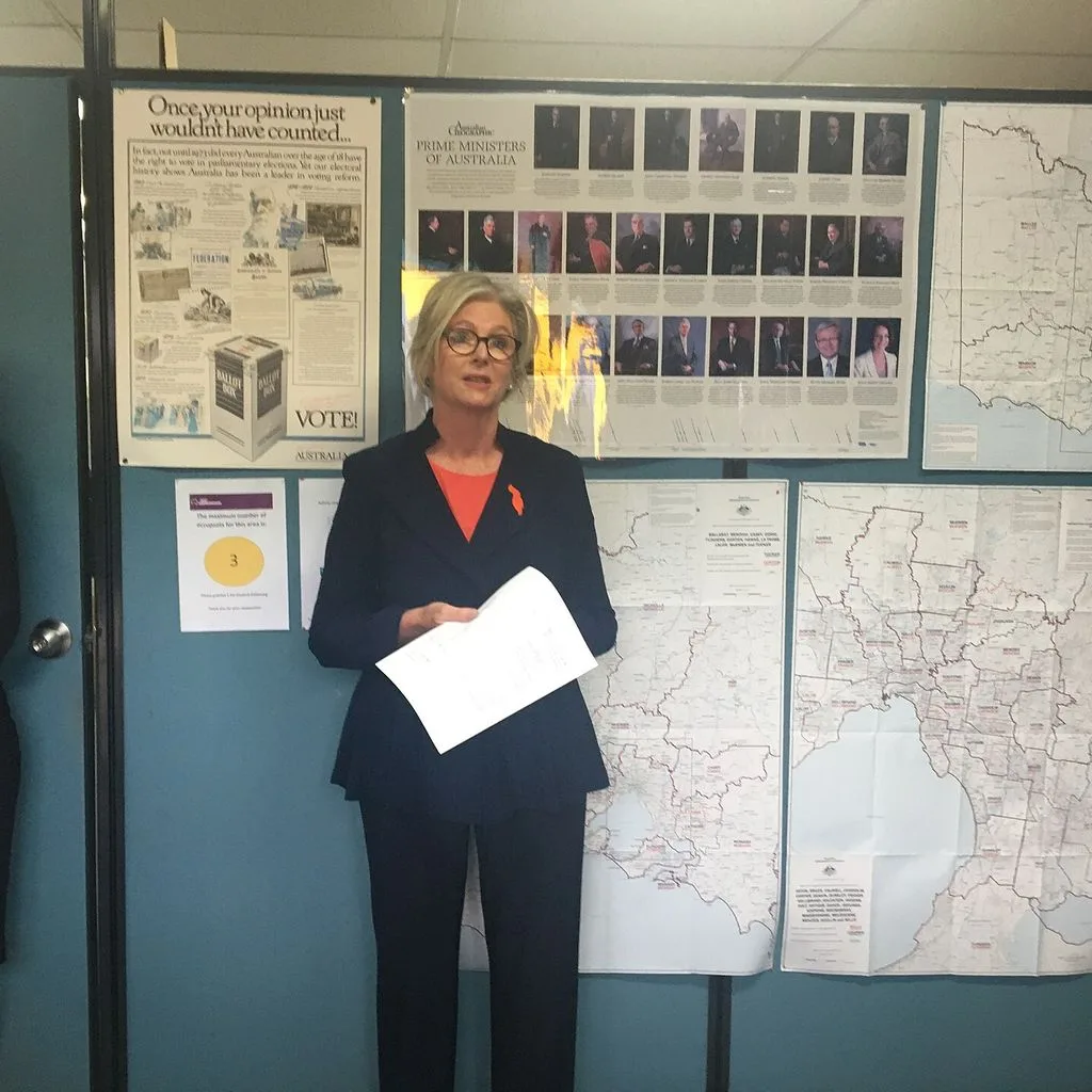 Helen Haines speaking at Indi results declaration — June 2022