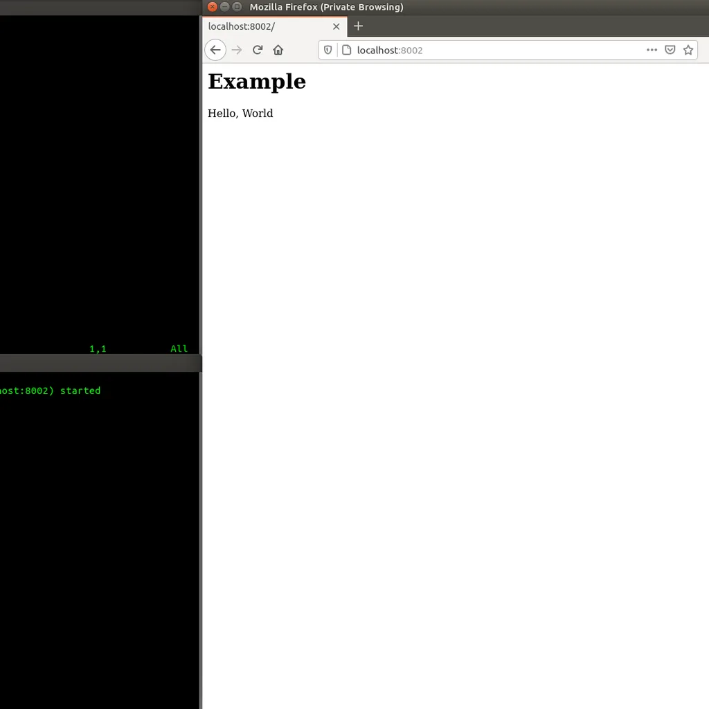 "Hello World" Application in PHP