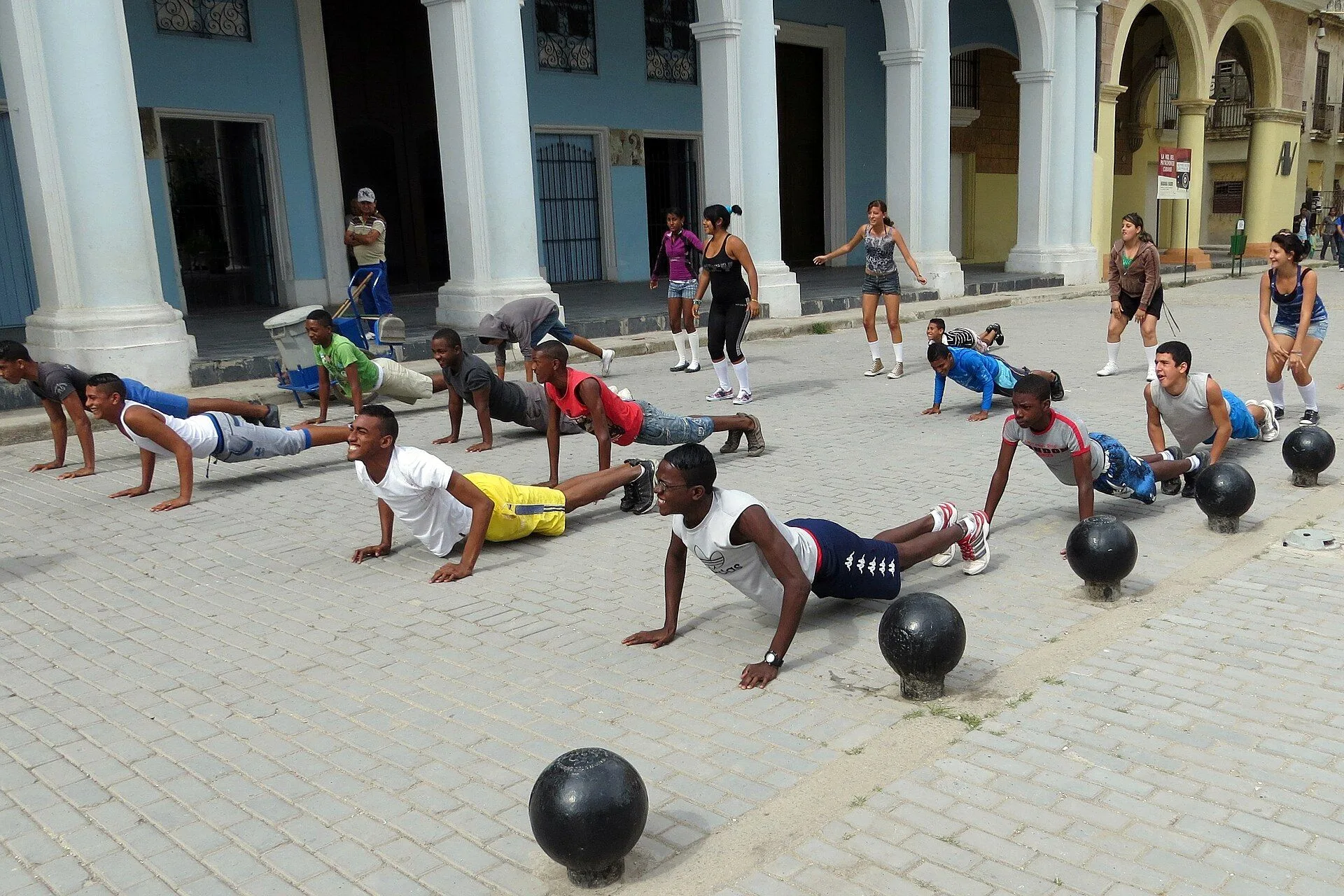 Physical education class