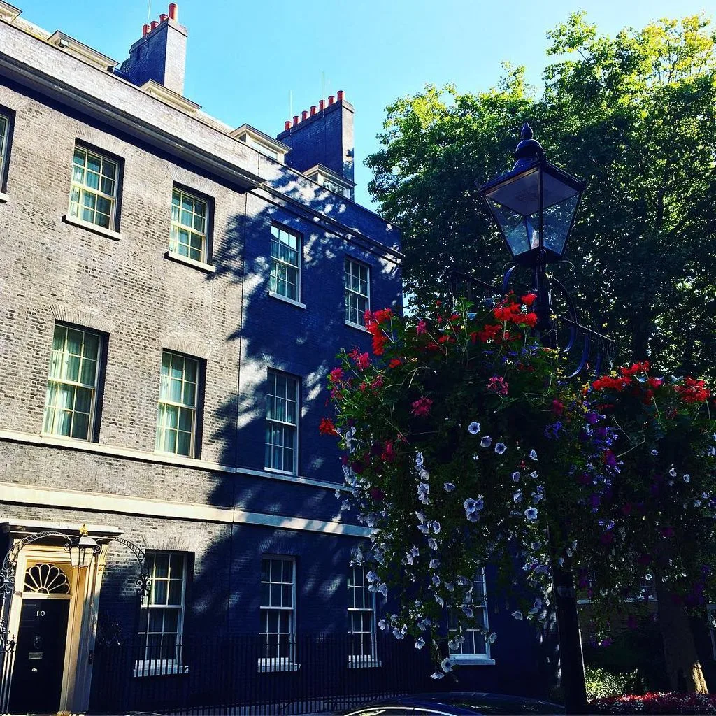 Number 10 Downing Street and trees